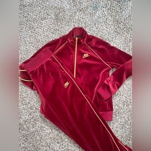 Nike velour jogging suit